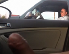 Ржака! Порно Пранк!  Доебался до водителя в едущем рядом автомобиле, показывая в открытое окно как он рукоблудничает